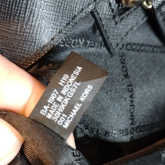 Michael Kors Black Tote with Gold Accents - Picture 17 of 17